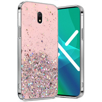 Pouzdro pro Xiaomi Redmi 8A, Glittery, růžové