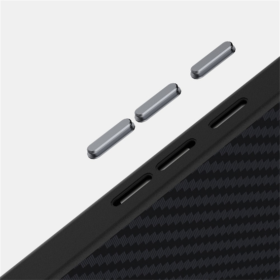Pouzdro pro Google Pixel 10 / 10 Pro, ABEEL, pro MagSafe, s karbonovou texturou, černé