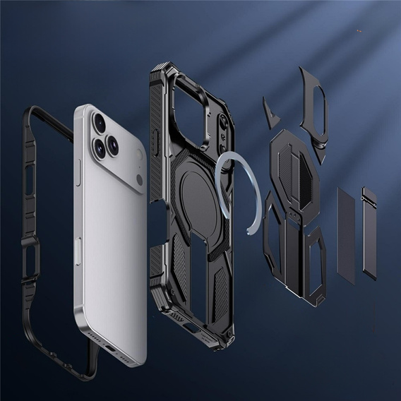 Ochranné pouzdro s podstavcem kompatibilní s MagSafe pro iPhone 17 Pro