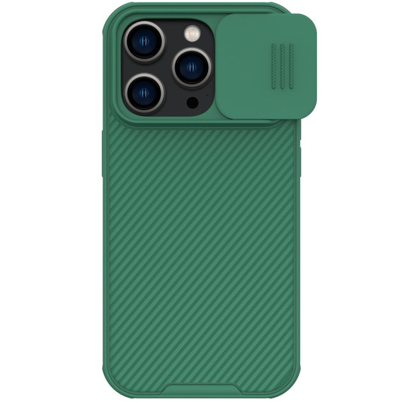 Pouzdro pro iPhone 14 Pro Max, obrněné Nillkin, CamShield Pro, zelené