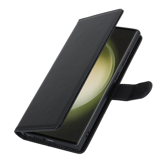 Klopové pouzdro pro Samsung Galaxy S23 Ultra, peněženka, pro MagSafe, černé