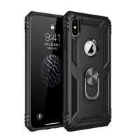 Pancéřové pouzdro pro iPhone XR, Nox Case Ring, černé