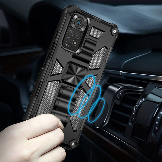 Pouzdro pro Xiaomi Redmi Note 11 / 11S, Armor Kickstand, černé