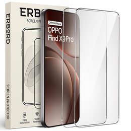 2x tvrzené sklo ERBORD 9H Hard Glass pro Oppo Find X9 Pro
