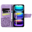 Klopové pouzdro pro Infinix Hot 50 4G, Butterfly, fialové