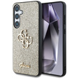 Pouzdro GUESS Fixed Glitter Big 4G Logo pro Samsung Galaxy S25