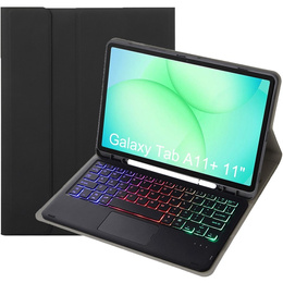 Pouzdro s podsvícenou klávesnicí Bluetooth a touchpadem pro Samsung Galaxy Tab A11+