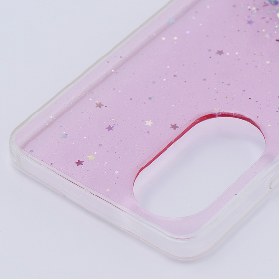 Pouzdro pro Oppo A58 4G, Glittery, růžové