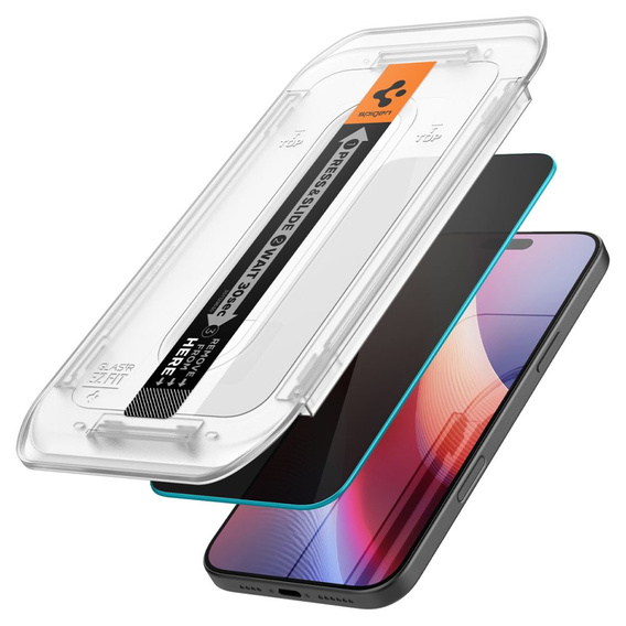 Spigen Privacy Tempered Glass pro iPhone 17 Pro Max / 16 Pro Max, Glas.TR Privacy (2 ks)