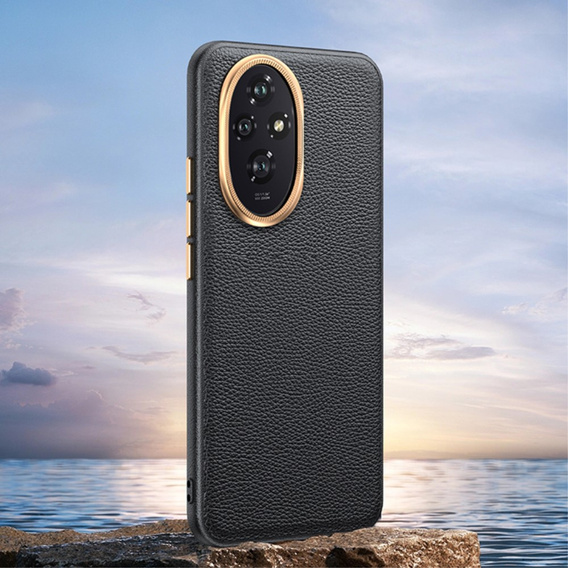 Kožené pouzdro pro Honor 200 Pro 5G, leather hybrid, černé