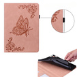 Pouzdro pro Lenovo Tab M9, Butterfly, růžové