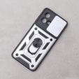 Pouzdro pro Motorola Moto G84 5G, CamShield Slide, stříbro