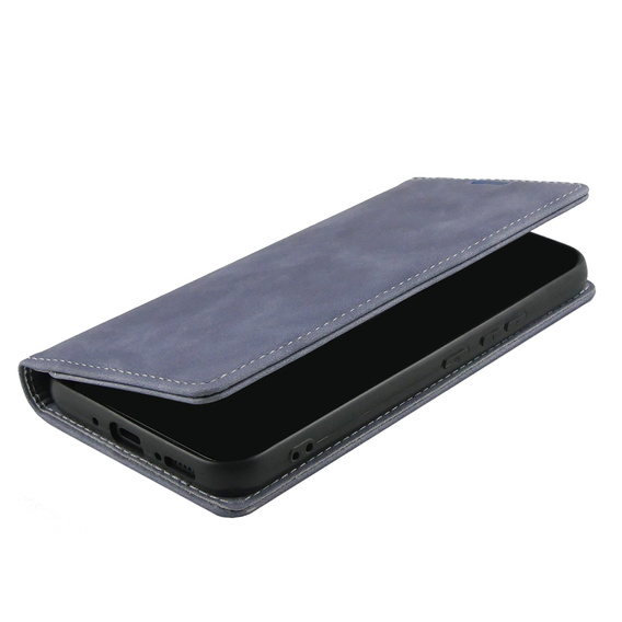 Pouzdro pro Samsung Galaxy A54, ERBORD Vintage peněženka s klopou, šedé