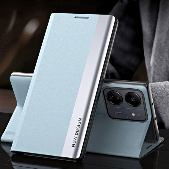 Klopové pouzdro pro Xiaomi Redmi 13C / Poco C65, Side Magnetic, modré