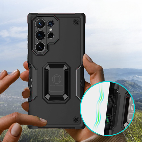 Pouzdro pro Samsung Galaxy S23 Ultra, Dual-Layer Armor, černé