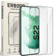 2x tvrzené sklo pro Samsung Galaxy S22, ERBORD 9H Hard Glass na displeji