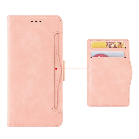 Klopové pouzdro pro Samsung Galaxy A26, Card Slot, růžové