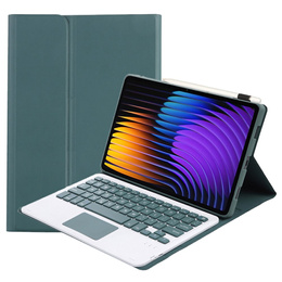Obal na klávesnici pro Xiaomi Pad 7 / 7 Pro, TouchPad, zelený
