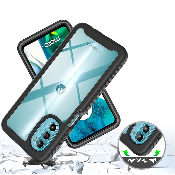 Pouzdro pro Motorola Moto G52 4G / G82 5G, Shockproof, s fólií, černé