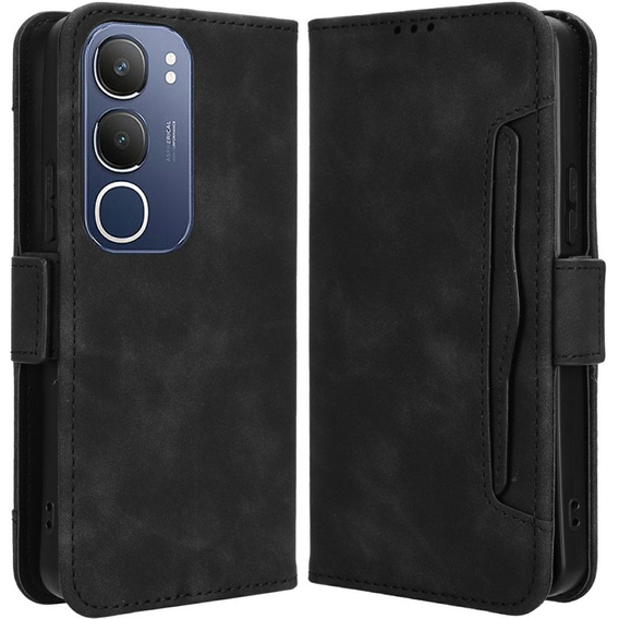Klopové pouzdro pro Vivo Y19s, Card Slot, černé