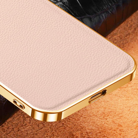 Pouzdro pro Samsung Galaxy S23 Ultra, Cowhide Leather, růžové