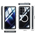 Pouzdro pro Samsung Galaxy S25 Ultra, Shockproof, se sklem, pro MagSafe, černé