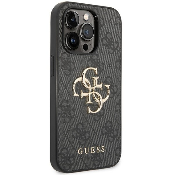 Pouzdro GUESS pro iPhone 15 Pro Max, 4G Big Metal Logo, šedé