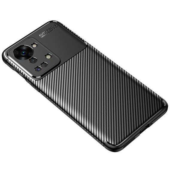 Pouzdro pro OnePlus Nord 2T 5G, Carbon Gel Case, černé