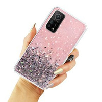 Pouzdro pro Xiaomi Mi 10T 5G / Mi 10T Pro 5G, Glittery, světle růžové