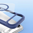 Pouzdro Dux Ducis pro iPhone Air, Skin X Pro, s klopou, pro MagSafe, tmavě modré