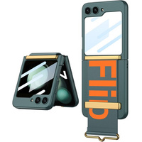 Pouzdro pro Galaxy Z Flip 5, Strap Cover, zelená