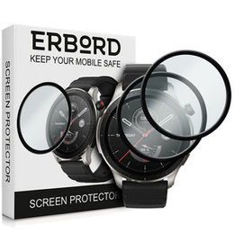 2x hybridní sklo ERBORD pro Amazfit GTR 4 46mm