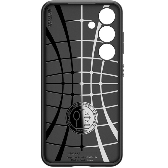 Pouzdro Spigen pro Samsung Galaxy S24, Liquid Air, černé + 9H tvrzené sklo