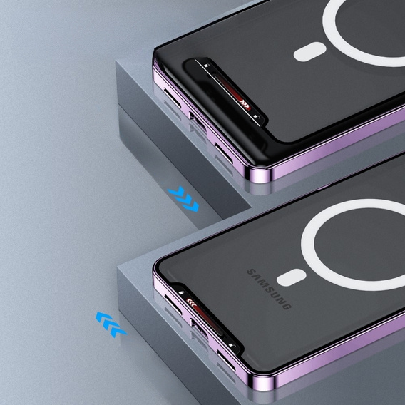 Ochranné pouzdro na fotoaparát pro Samsung Galaxy Note 10+ Plus, CamShield MagSafe, transparentní / fialové