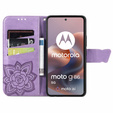 Klopové pouzdro pro Motorola Moto G86 5G, Butterfly, fialové