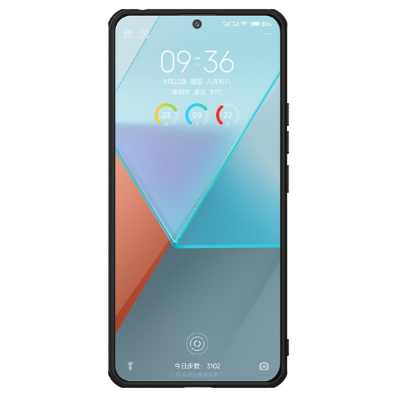 Pouzdro NILLKIN pro Xiaomi Redmi Note 13 Pro 5G, Super Frosted Shield Case, černé