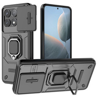 Pouzdro pro Xiaomi Poco F6 Pro, KickStand Camera Lens, černé