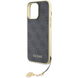 Pouzdro Guess 4G Charms s přívěskem pro iPhone 15 Pro Max