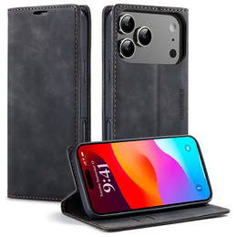 ERBORD Vintage peněženkové pouzdro s klopou pro iPhone 17 Pro Max