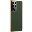 Pouzdro pro Samsung Galaxy S23 Ultra, Cowhide Leather, zelené