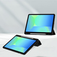 Pouzdro pro Samsung Galaxy Tab S10 FE+ Plus, Smartcase Hybrid, se slotem na stylus, černé