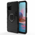 Pouzdro pro Xiaomi Redmi Note 10/10S, Kickstand Ring, černé