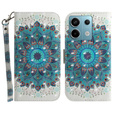 Klopové pouzdro pro Xiaomi Redmi Note 13 Pro 5G, Wallet, Mandala Flower