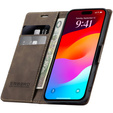ERBORD Vintage peněženkové pouzdro s klopou pro iPhone 17 Pro Max