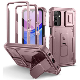 Pancéřové pouzdro pro Samsung Galaxy A15, Dexnor Full Body (Two Frames), růžové