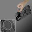 Obrněné pouzdro pro Samsung Galaxy A55 5G, Magnetic Ring, černé