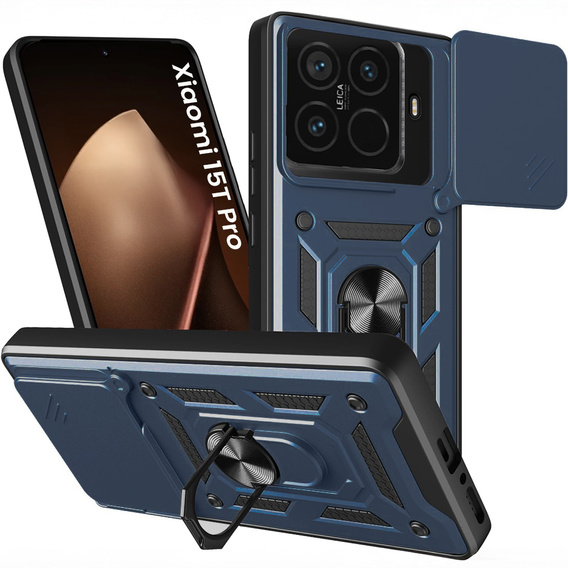 Pancéřové pouzdro CamShield Slide s krytem fotoaparátu a kroužkem pro Xiaomi 15T Pro