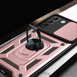 Pouzdro pro Samsung Galaxy S22 5G, CamShield Slide, růžové rose gold