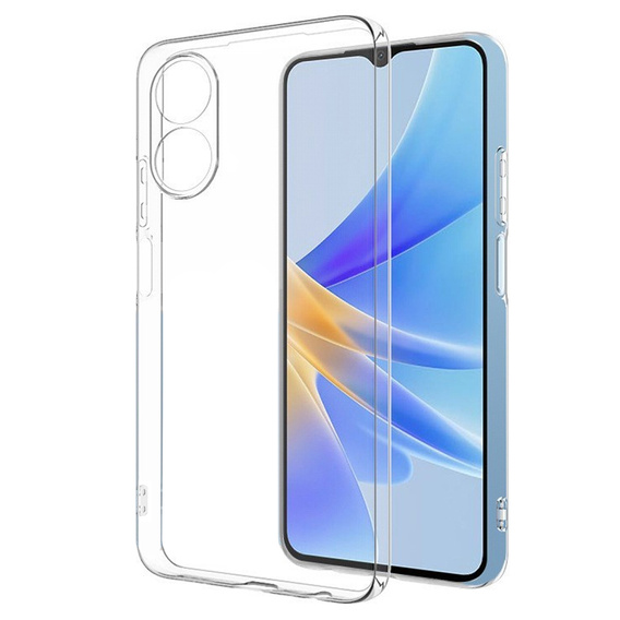 Tenké pouzdro pro Oppo A17, Slim, průhledné