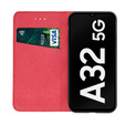 Skórzane Etui Wallet do Samsung Galaxy A32 5G, Burgundy